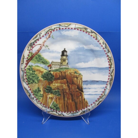 American Atelier Signals "Split Rock" 10 3/4" Dinner Plate EC - Picture 1 of 11